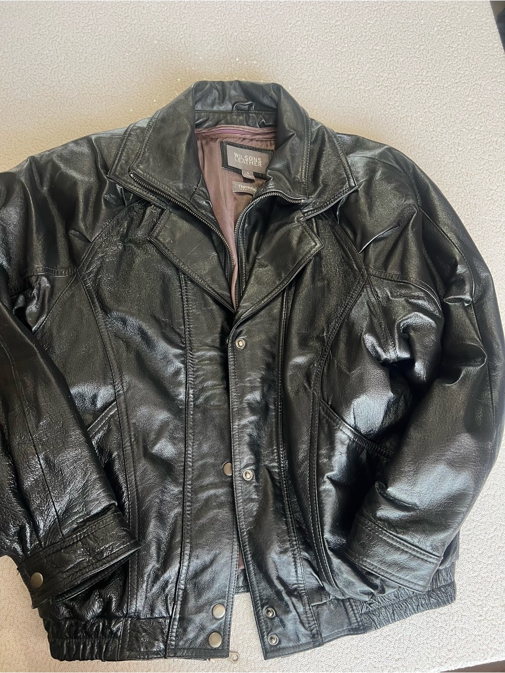 Wilsons Leather Black Jacket